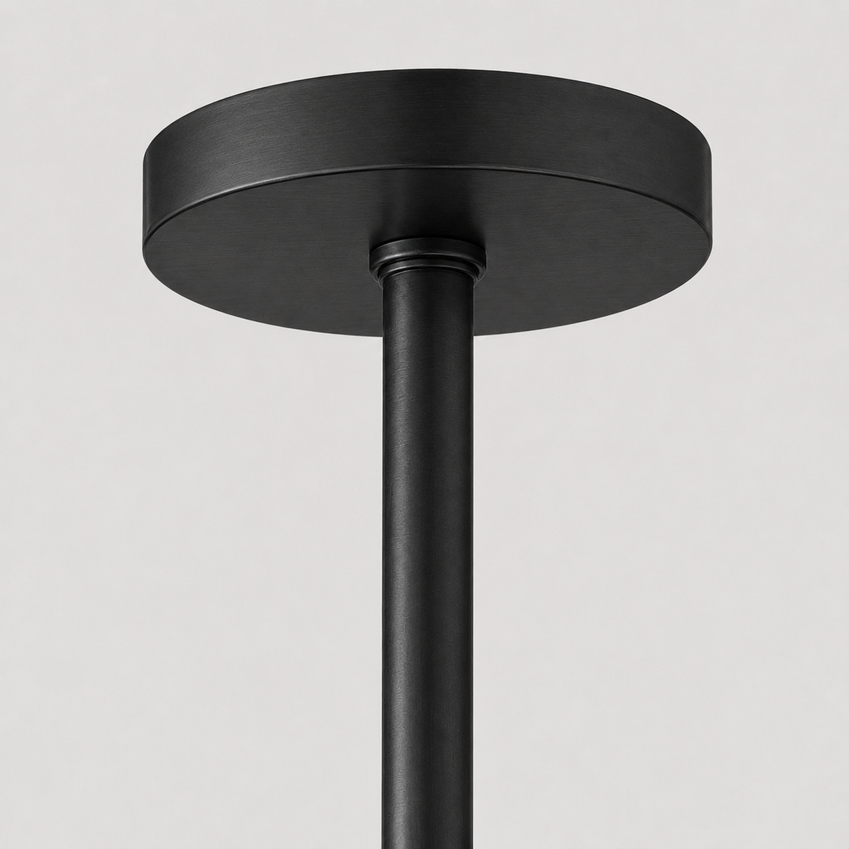 Amelian Glass Round Chandelier in Bronze, Smoke, 36", Body Detail