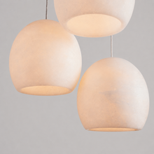Arica Snowflake Alabaster Round Chandelier, 10.5", Brass, Body Detail