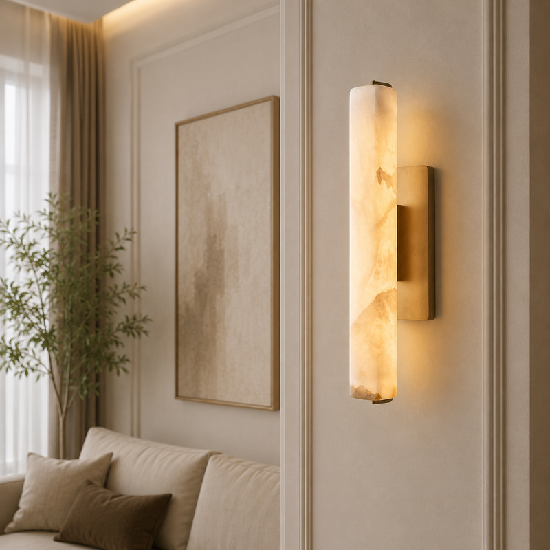Audubor Alabaster Prism Wall Lighting