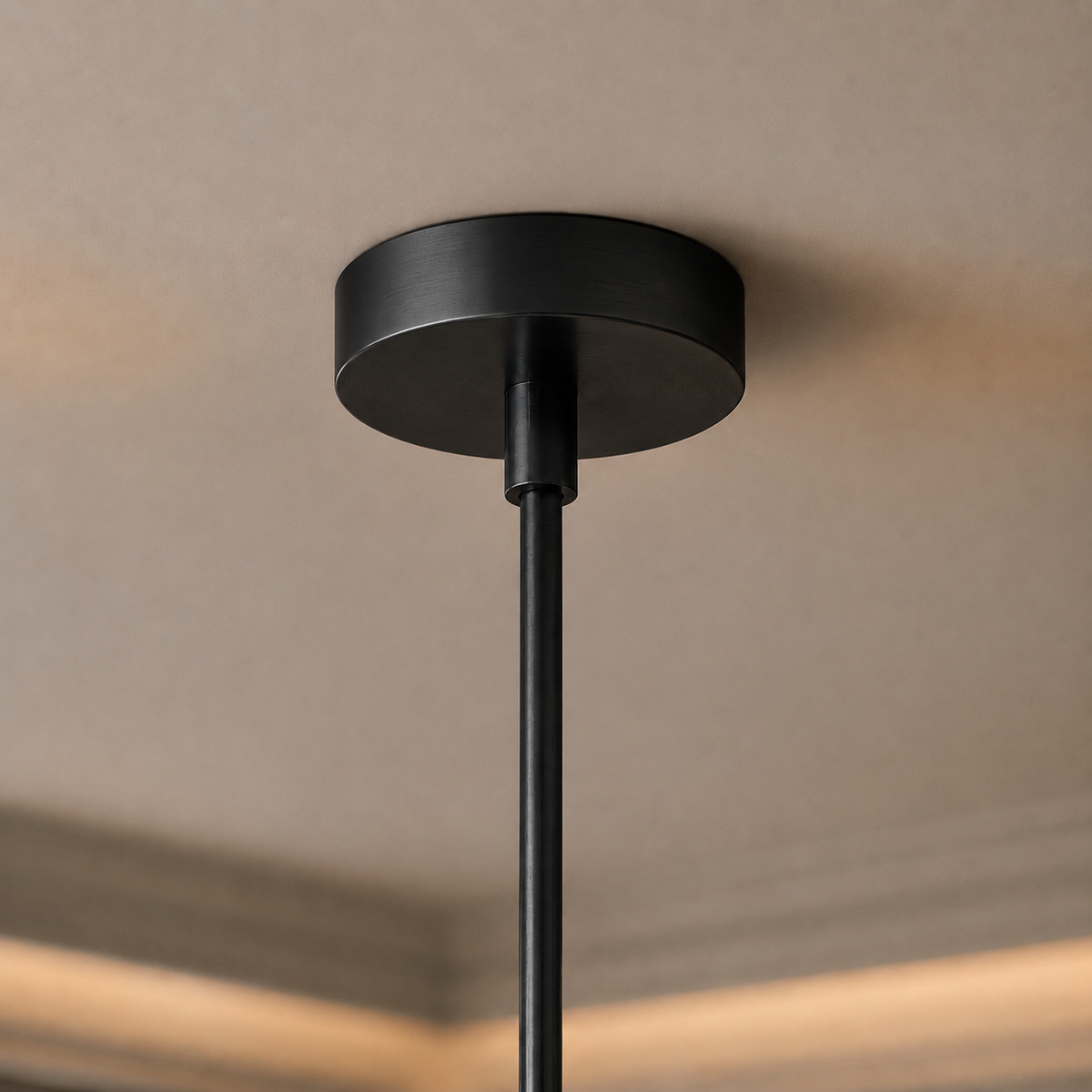 Audubor Crystal Prism Pendant in Bronze, Canopy Detail