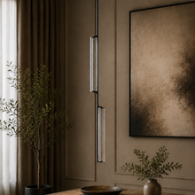 Audubor Crystal Prism Pendant in Bronze, Main Light Off