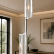 Audubor Crystal Prism Pendant in Nickel, Body Detail
