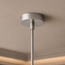 Audubor Crystal Prism Pendant in Nickel, Canopy Detail