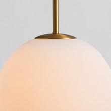 Casen Glass Pendant with Opal Glass, Body Detail