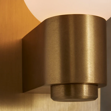 Casen Glass Wall Light with Opal Glass, Body Detail