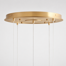 27.8" Casen Round Glass Chandelier with Crackle Glass, Canopy Detail