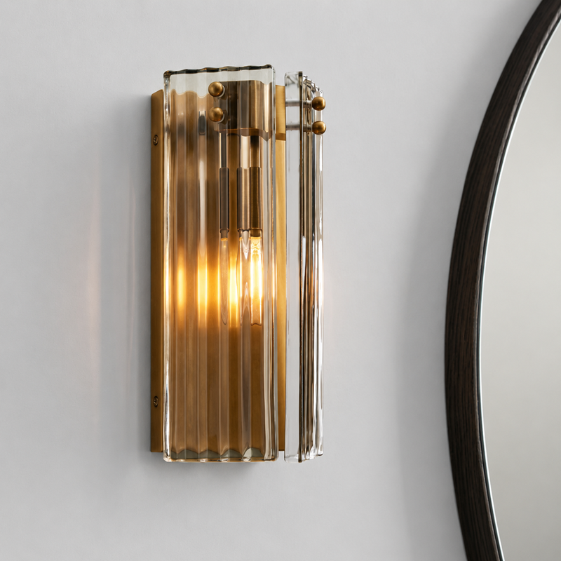 Delsie Fluted Glass Wall Lighting