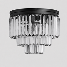 Leyland Crystal Wall Light in Black, Main Light Off