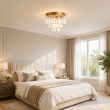 Leyland Crystal Wall Light in Brass, Detail