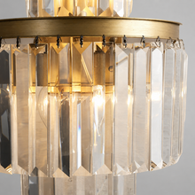 Leyland Crystal Wall Light in Brass, Canopy Detail