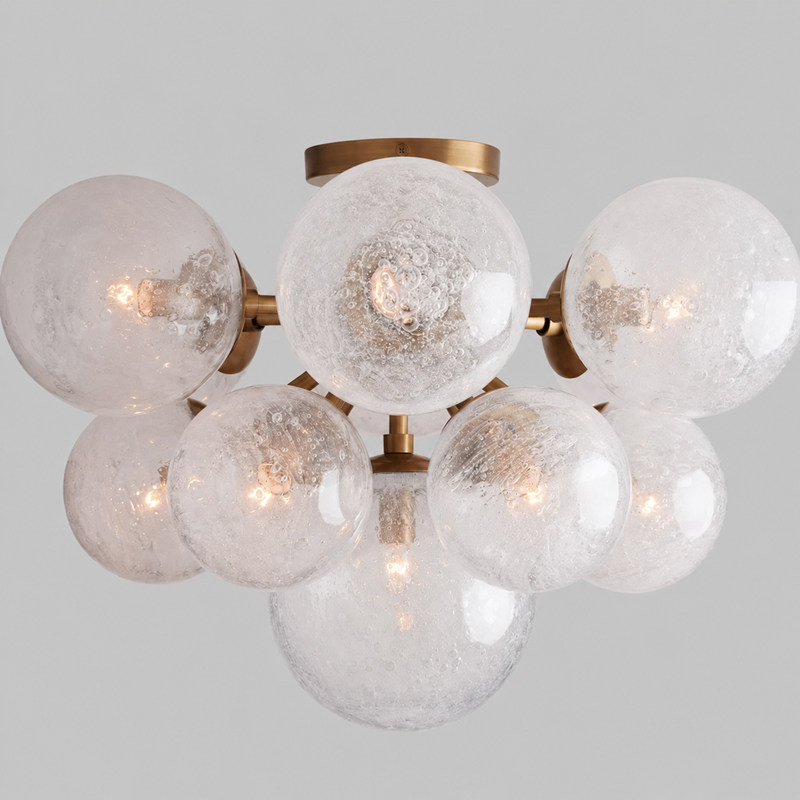 Mandoza Glass Bubble Flushmount Lighting