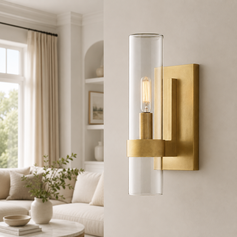 Ravello Glass Cylinder Wall Lighting