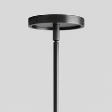 42" Rhodes Round Fabric Chandelier with Bronze Finish, Canopy Detail