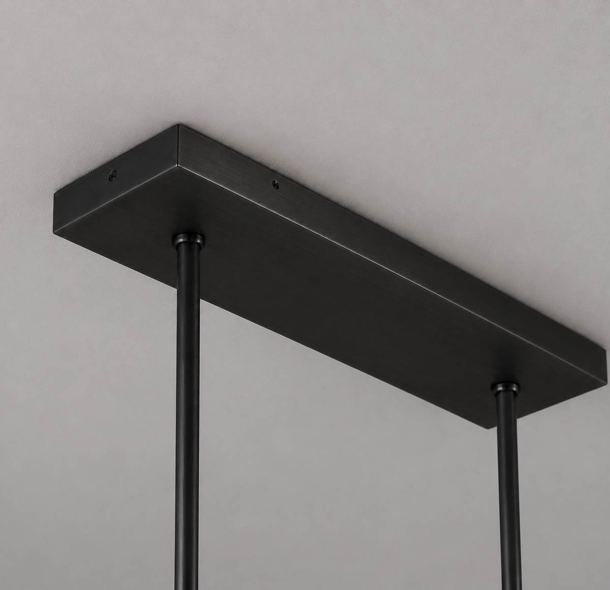 Tulipa Linear Crystal Chandelier in Bronze, 65", Canopy Detail
