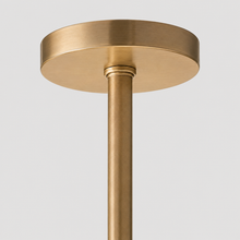 Tulipa Round Crystal Chandelier in Brass, 27", Canopy Detail