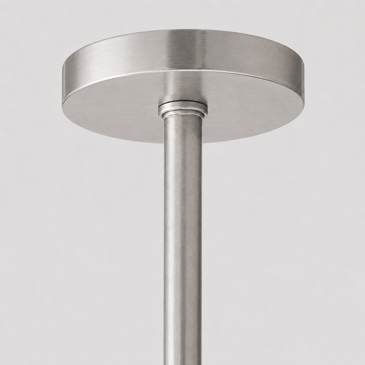 Tulipa Round Crystal Chandelier in Nickel, 27", Canopy Detail