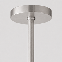 Tulipa Round Crystal Chandelier in Nickel, 27", Canopy Detail